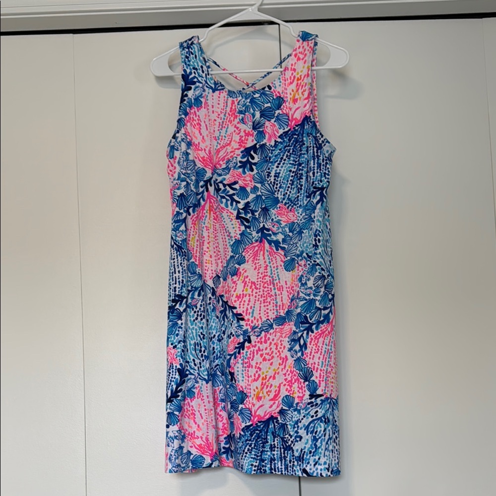 Lilly Pulitzer Kristen Dress - Sway with Me - Sleeveless Pink and Blue Dress